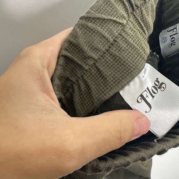 FLOG Shely Olive OG Pull on Jogger green stretch drawstring pockets women's 29 - Picture 5 of 10